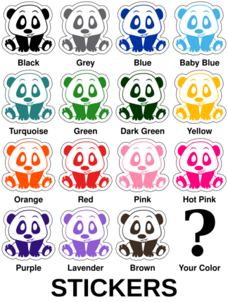 Playful Panda Stickers